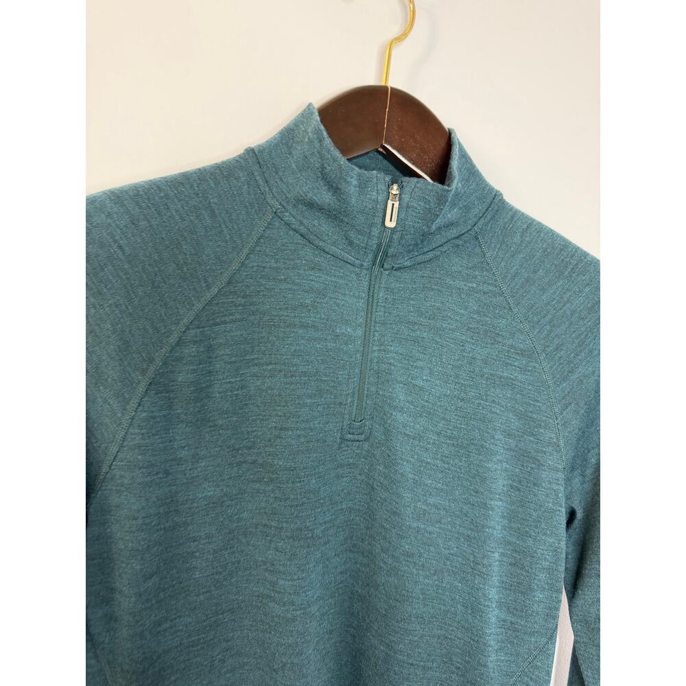 Smartwool Classic Thermal Merino Base Layer 1/4 Zip Twilight Blue Women's XL - Picture 5 of 11